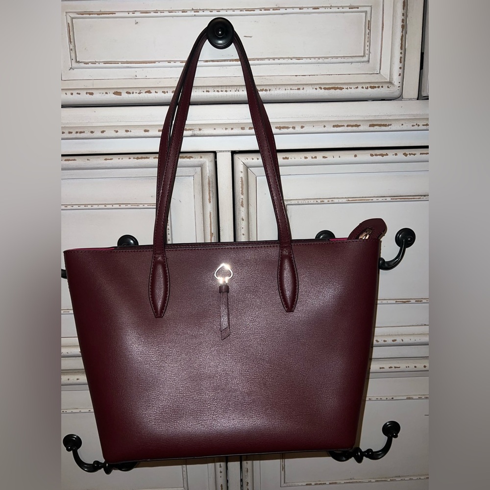 Kate Spade  Burgundy Tote Bag